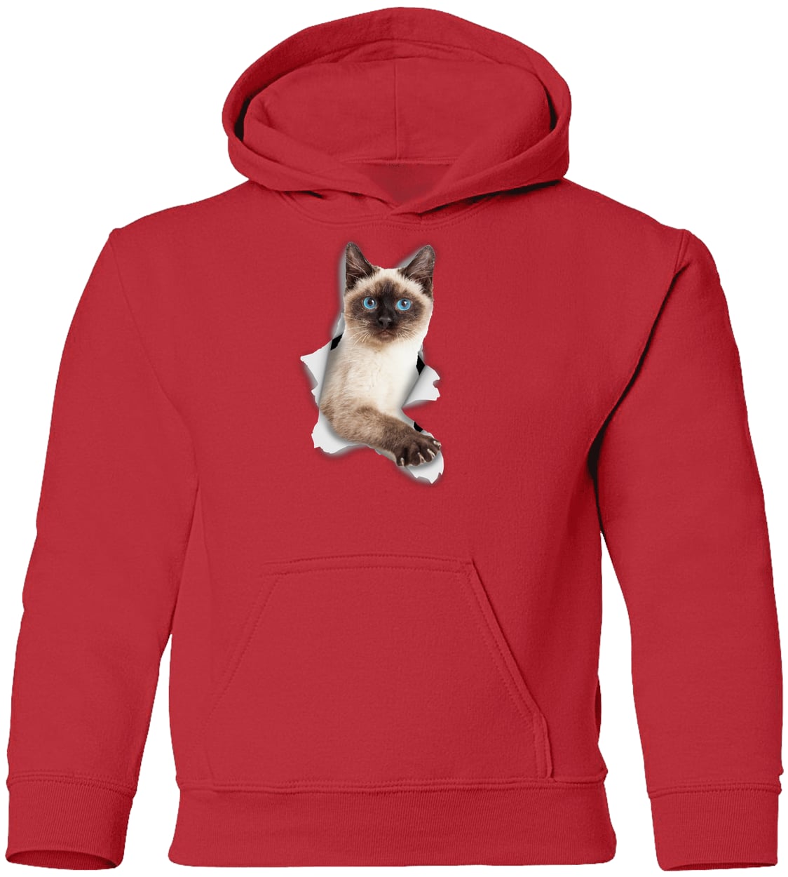 G185B Gildan Youth Pullover Hoodie - Red
