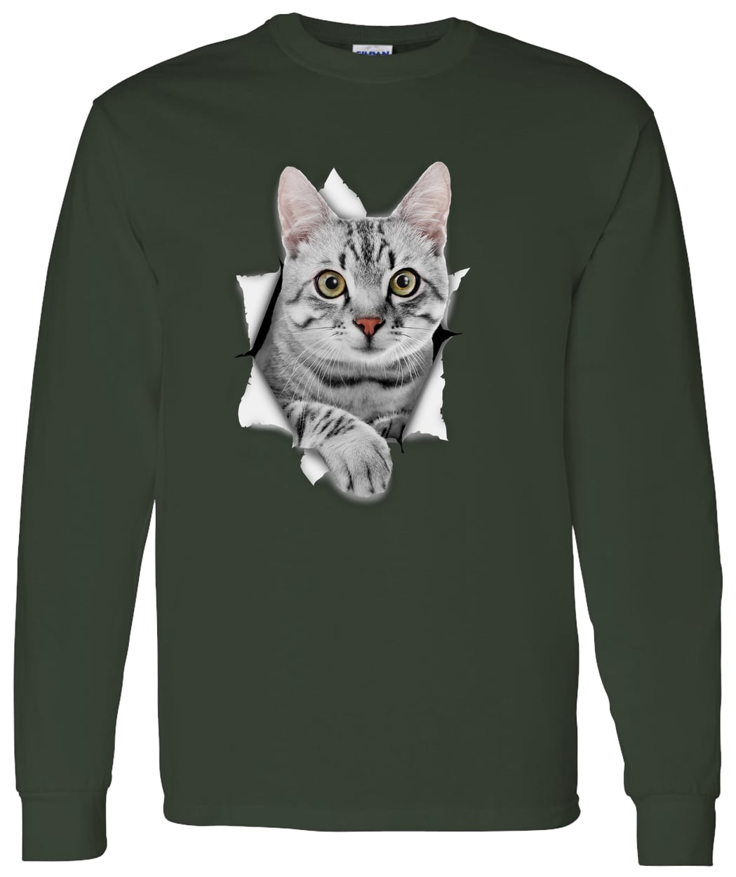 G540 LS T-Shirt 5.3 oz. - Forest Green