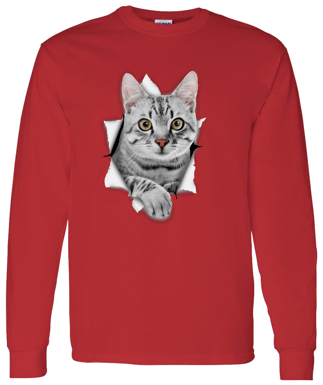 G540 LS T-Shirt 5.3 oz. - Red