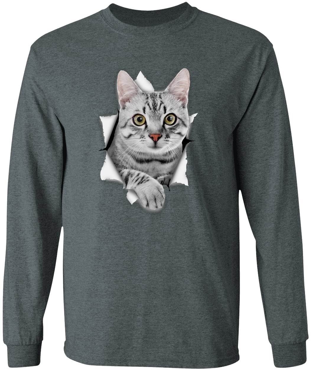 G540 LS T-Shirt 5.3 oz. - Dark Heather