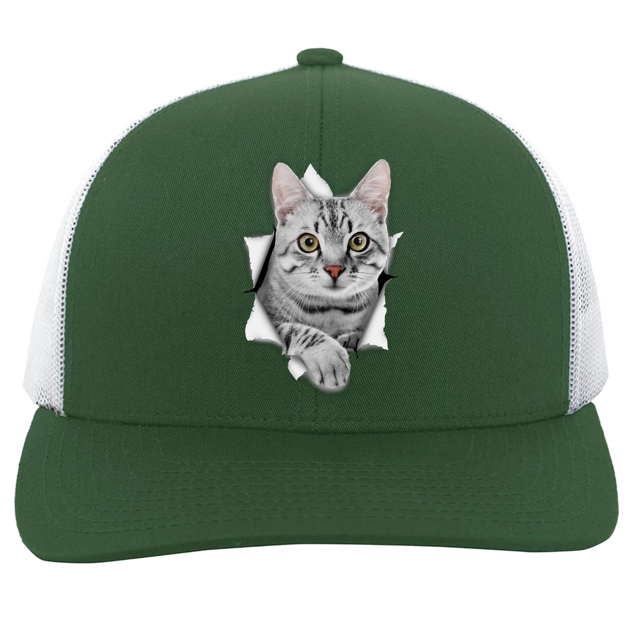104C Trucker Snap Back - Dark Green/White