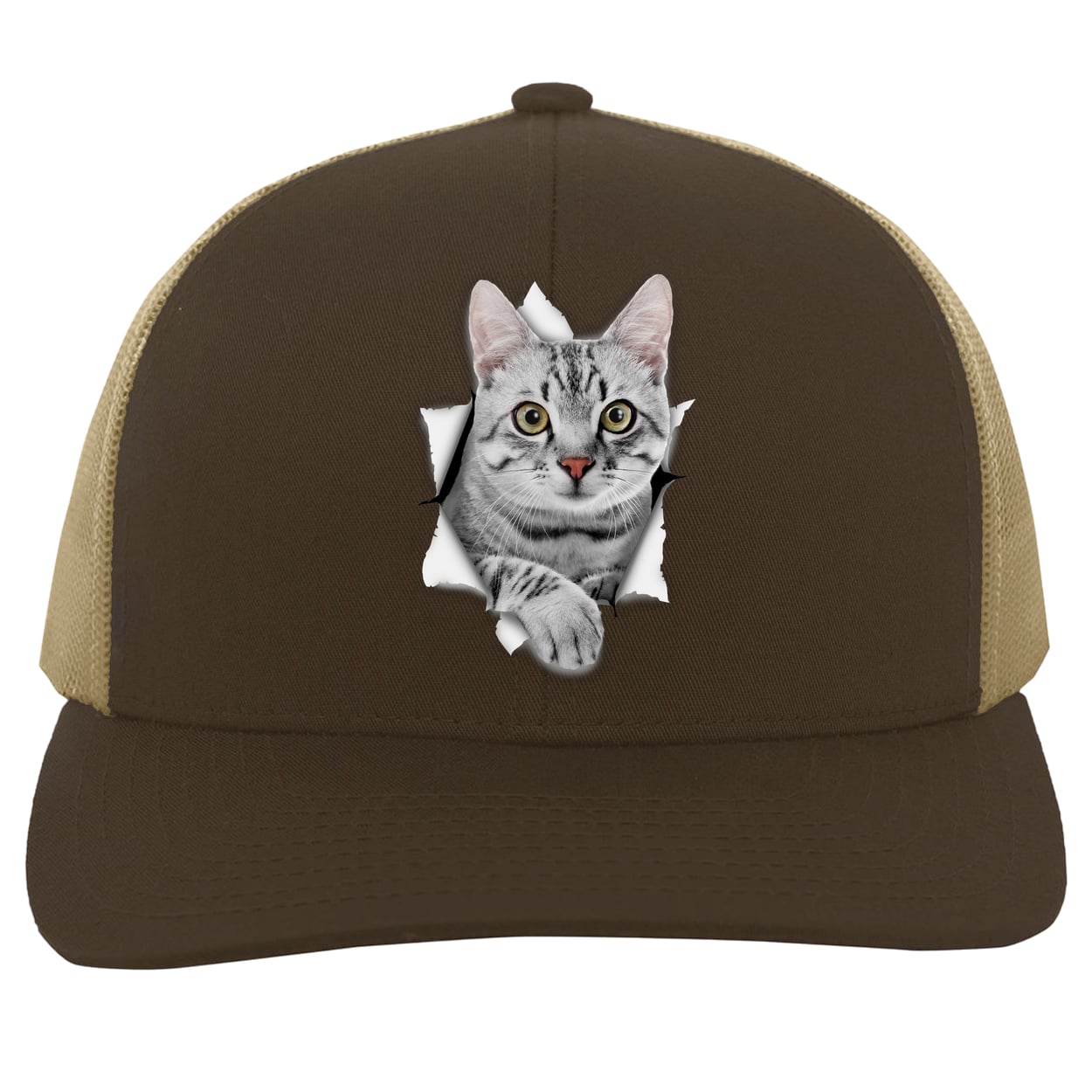 104C Trucker Snap Back - Brown/Khaki