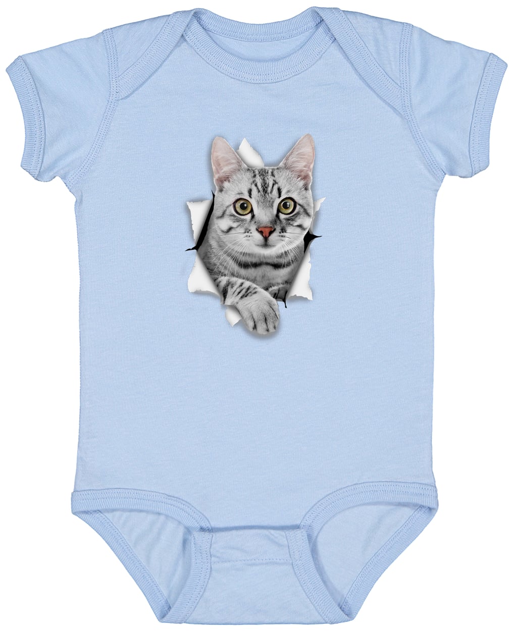 4424 Infant Fine Jersey Bodysuit - Light Blue