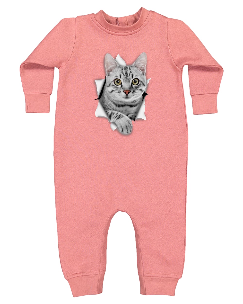 4447 Rabbit Skins Infant Fleece One-Piece Bodysuit - Mauvelous