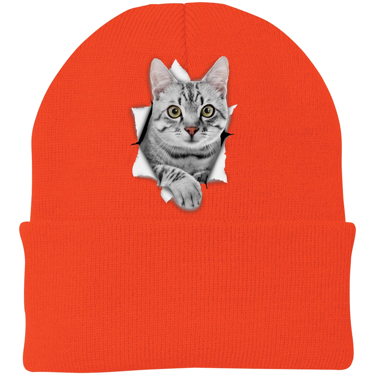 CP90 Port & Company Knit Beanie - Athletic Orange