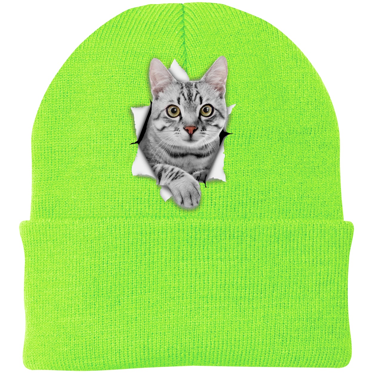 CP90 Port & Company Knit Beanie - Neon Green