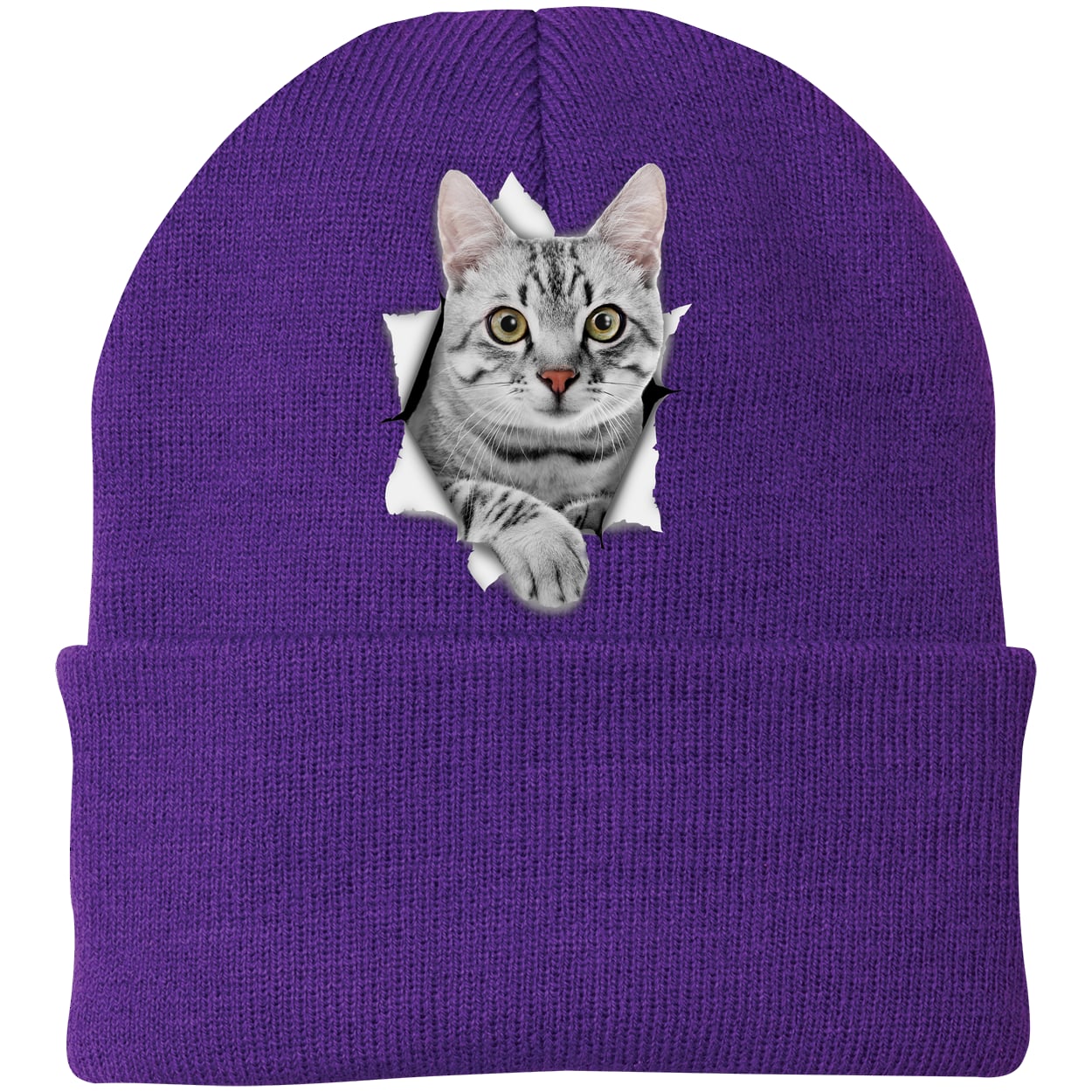 CP90 Port & Company Knit Beanie - Athletic Purple