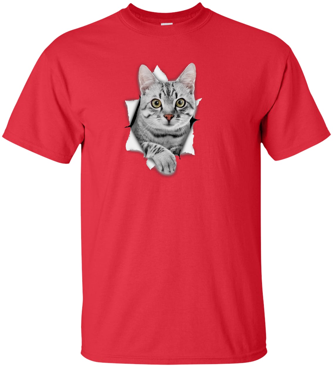 G200T Gildan Mens Tall Ultra Cotton Tee - Red