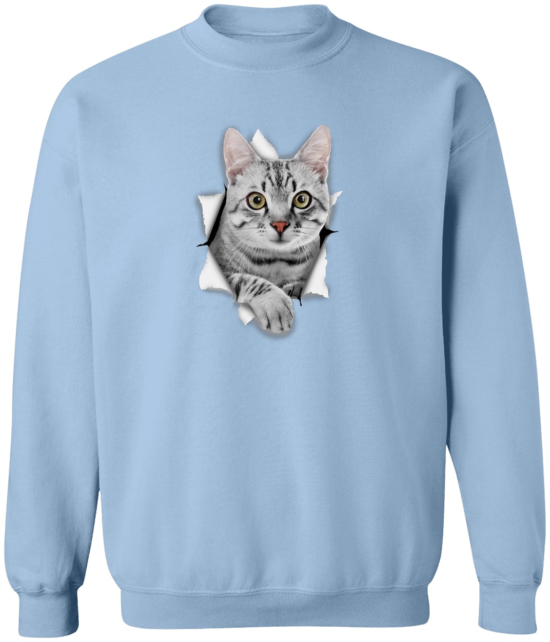 G180 Gildan Crewneck Pullover Sweatshirt - Light Blue