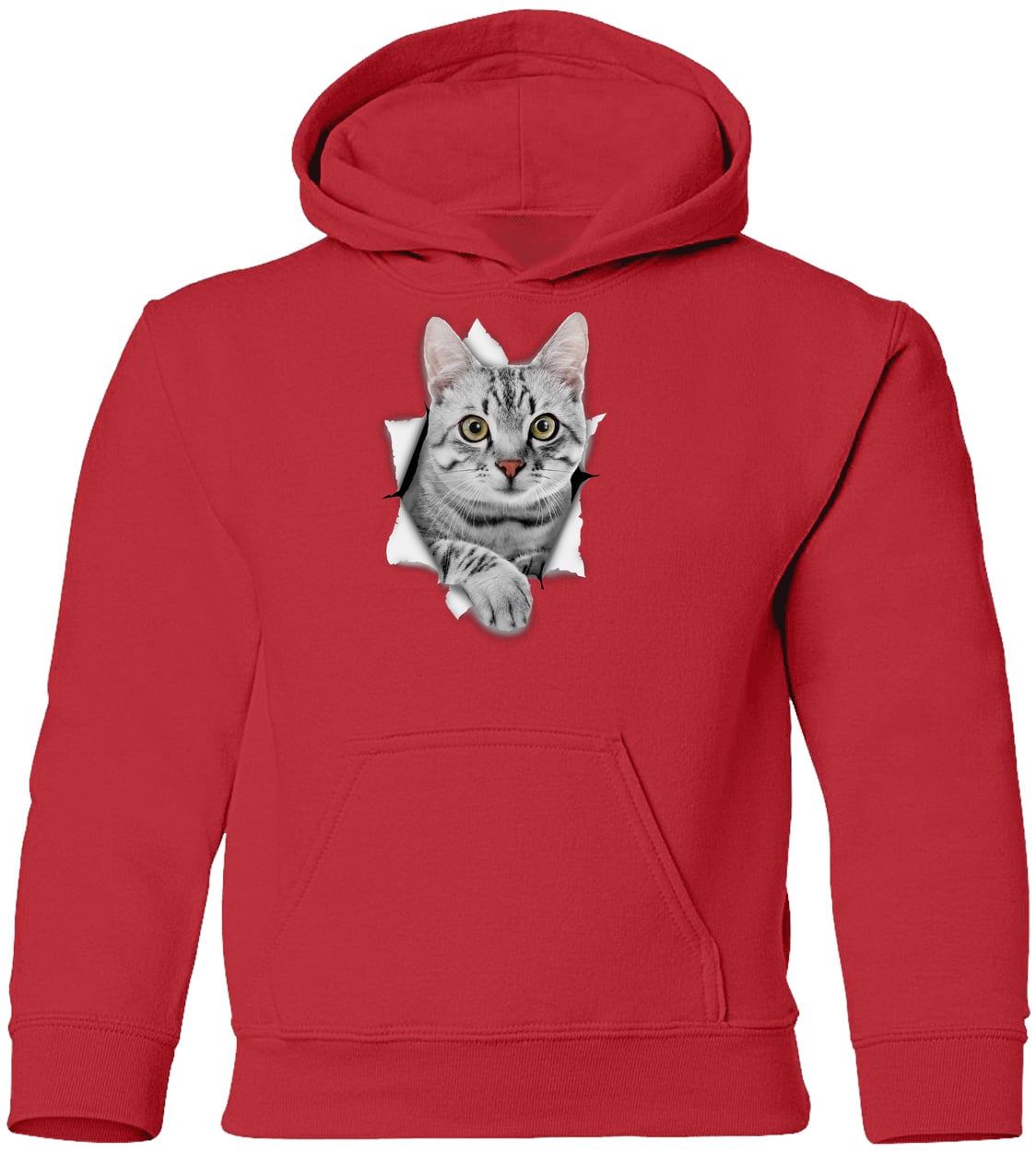 G185B Gildan Youth Pullover Hoodie - Red