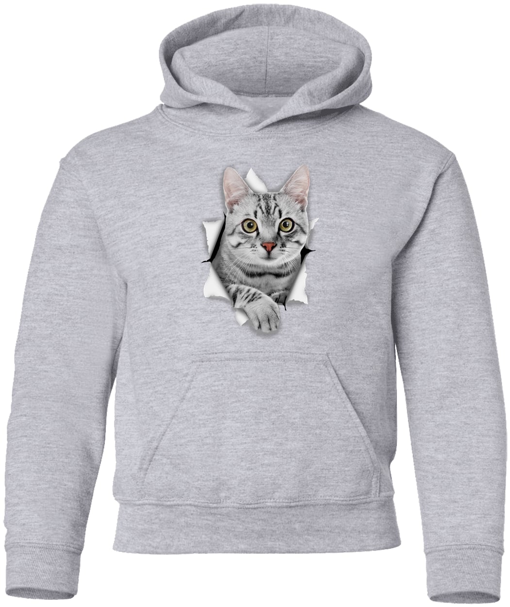 G185B Gildan Youth Pullover Hoodie - Sport Grey