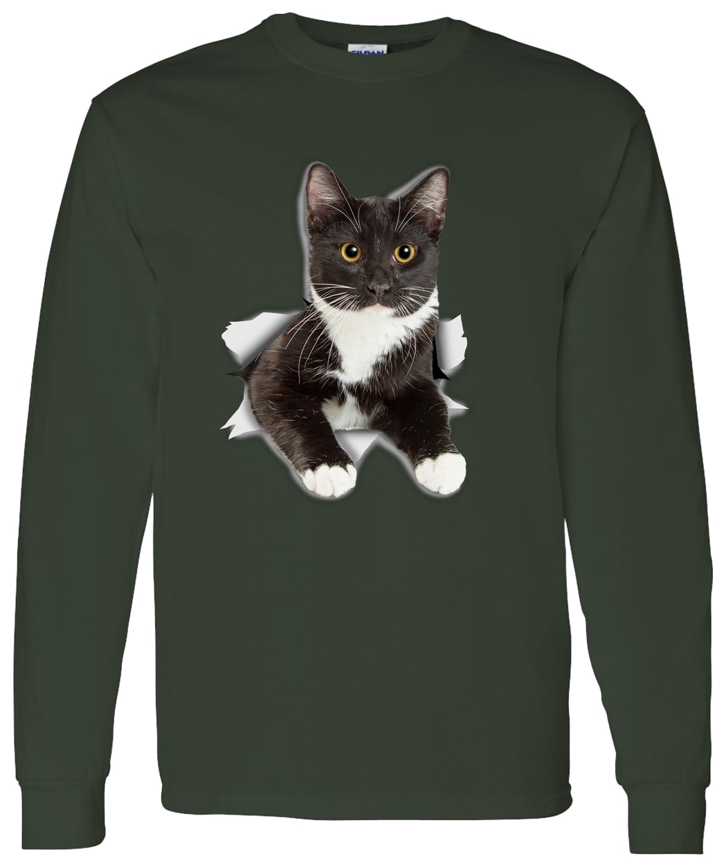 G540 LS T-Shirt 5.3 oz. - Forest Green