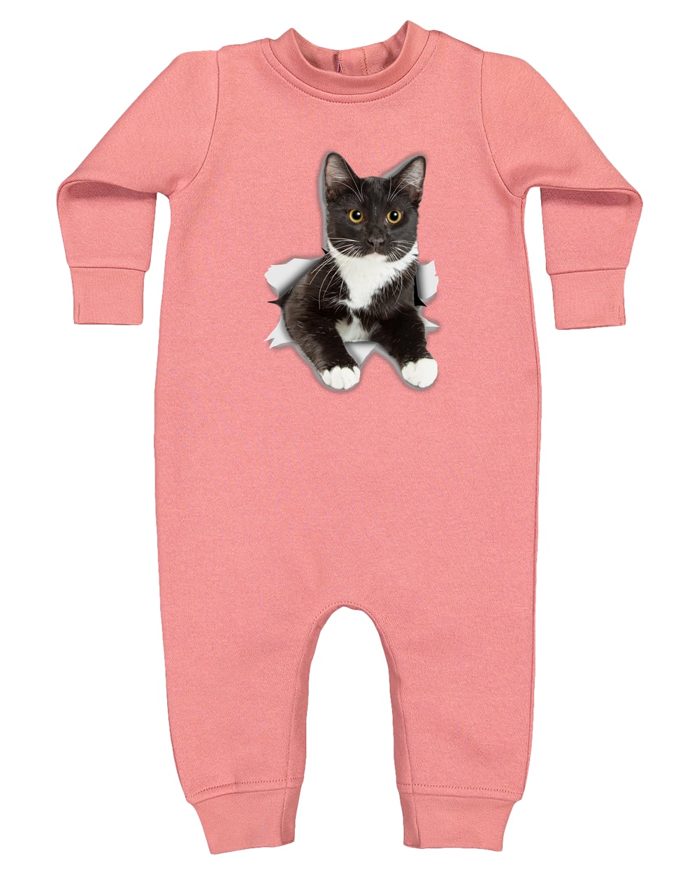 4447 Rabbit Skins Infant Fleece One-Piece Bodysuit - Mauvelous