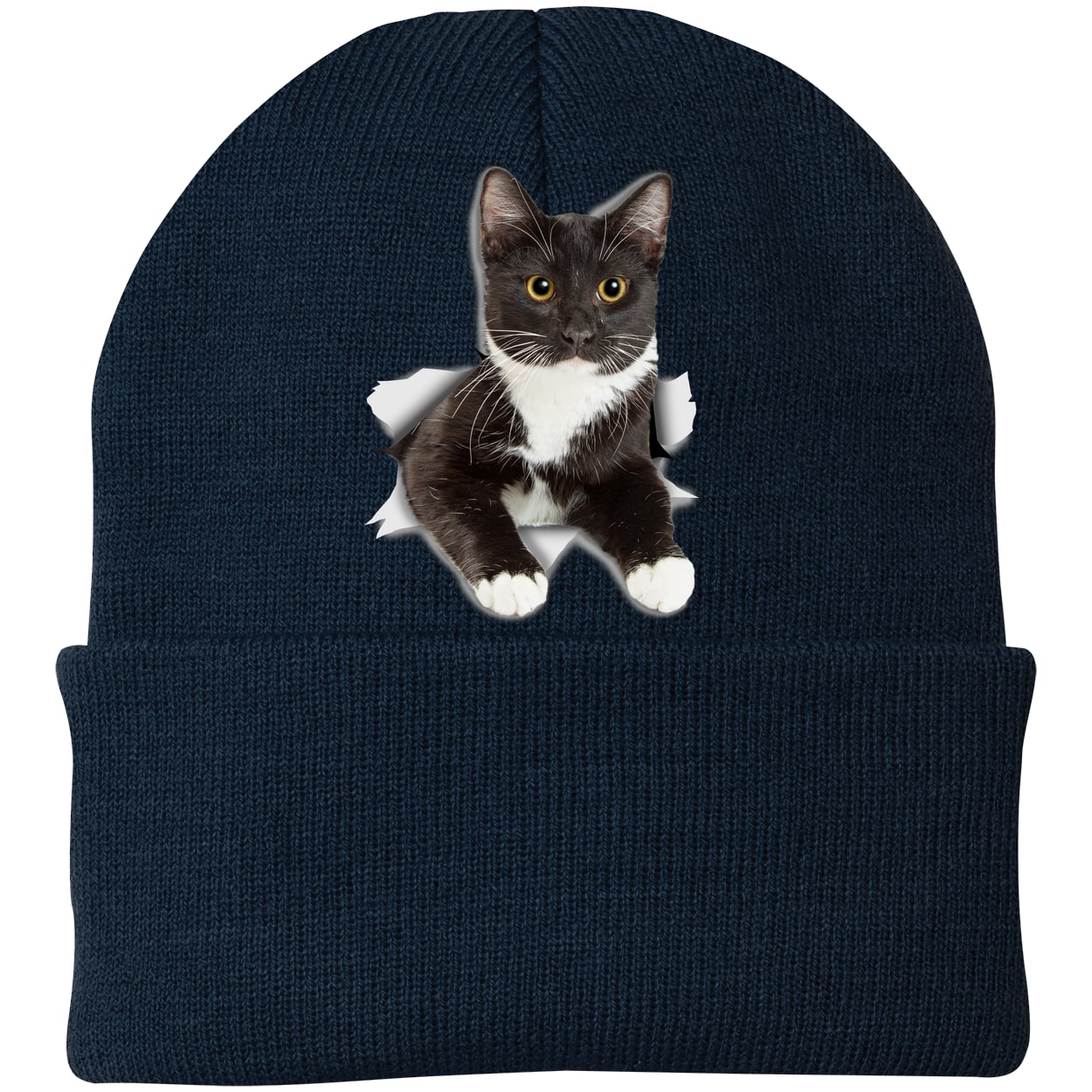 CP90 Port & Company Knit Beanie - Navy