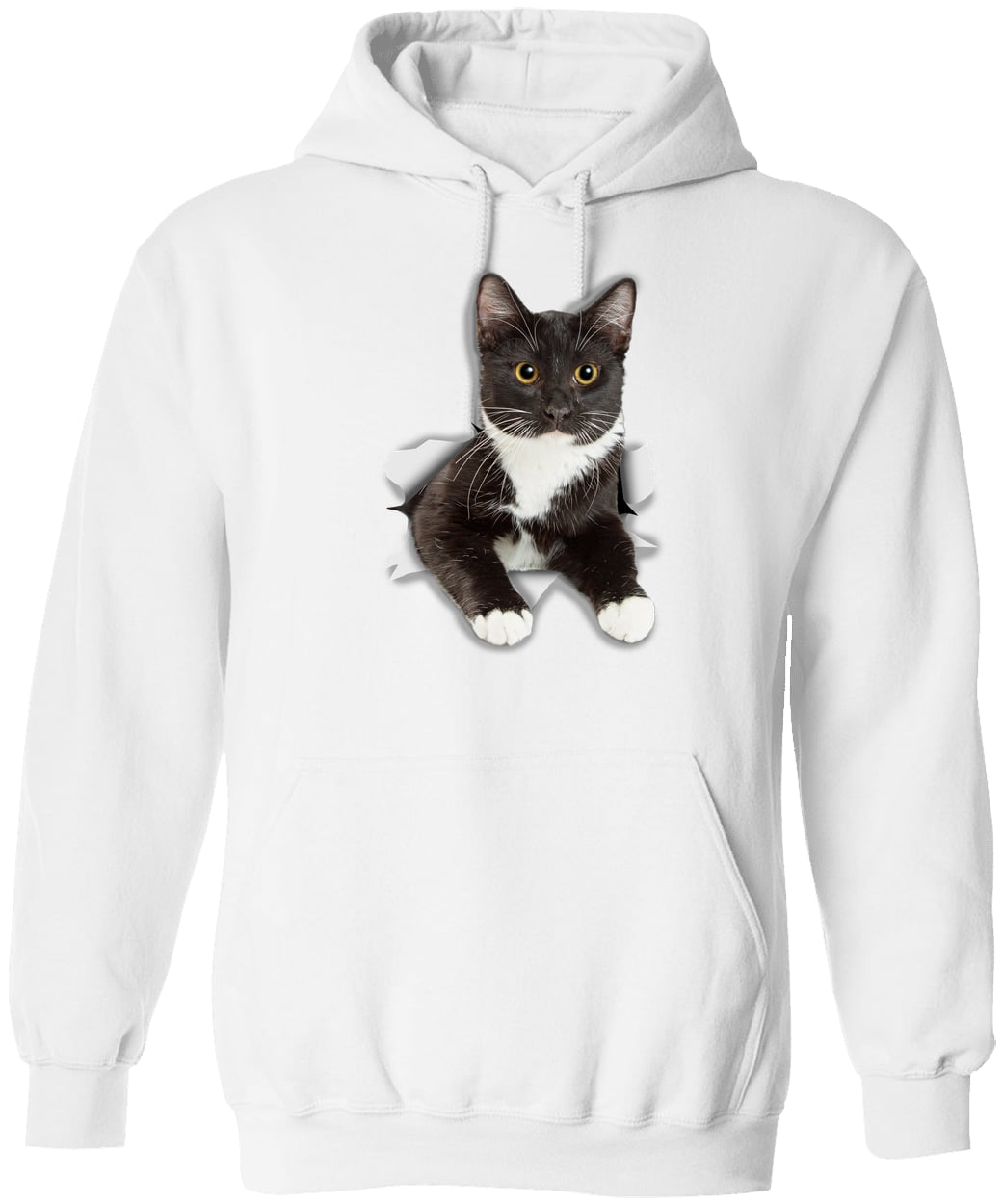 G185 Gildan Pullover Hoodie - White