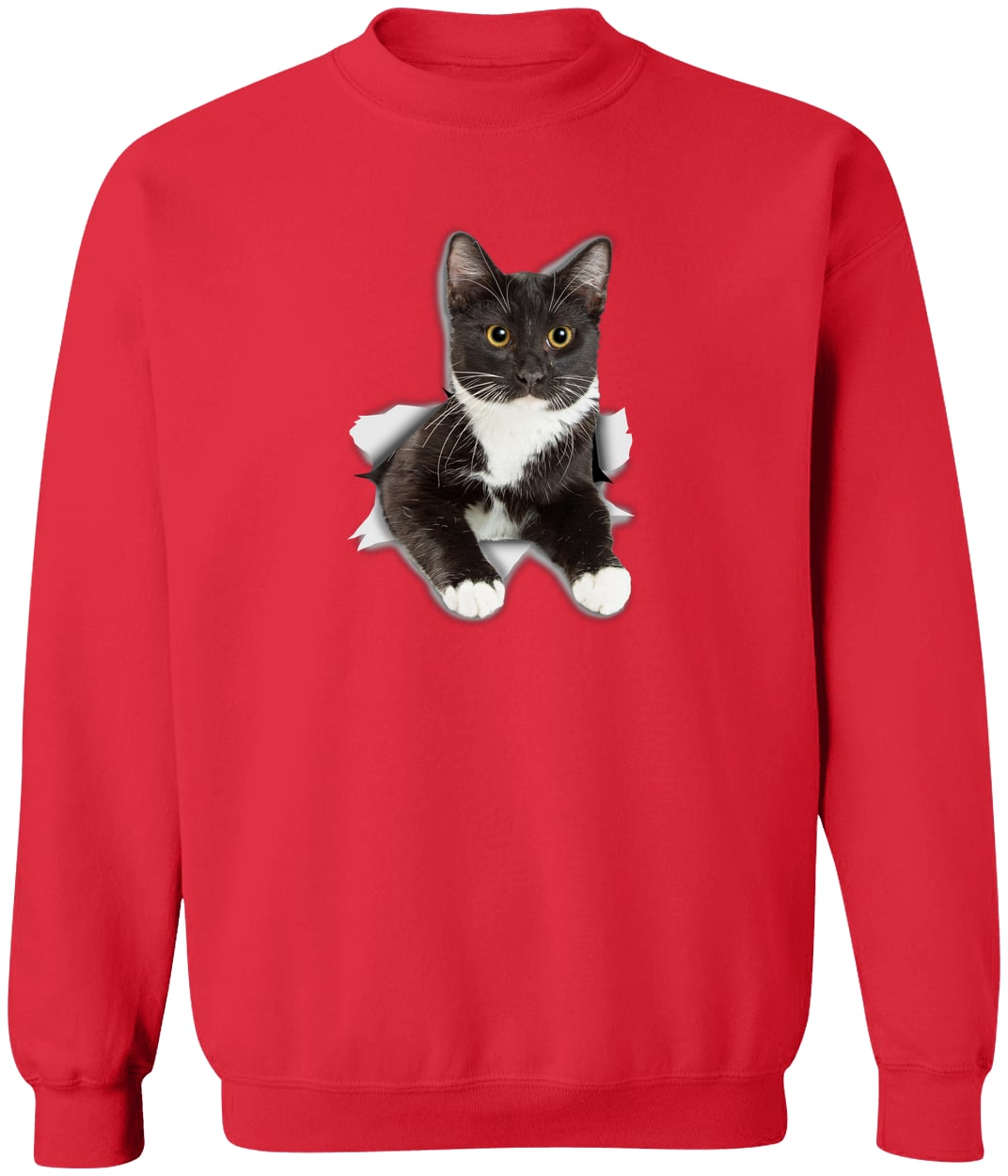 G180 Gildan Crewneck Pullover Sweatshirt - Red