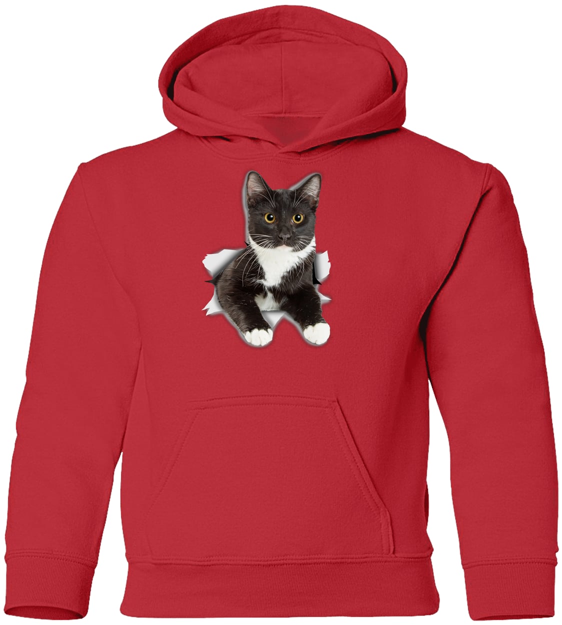 G185B Gildan Youth Pullover Hoodie - Red
