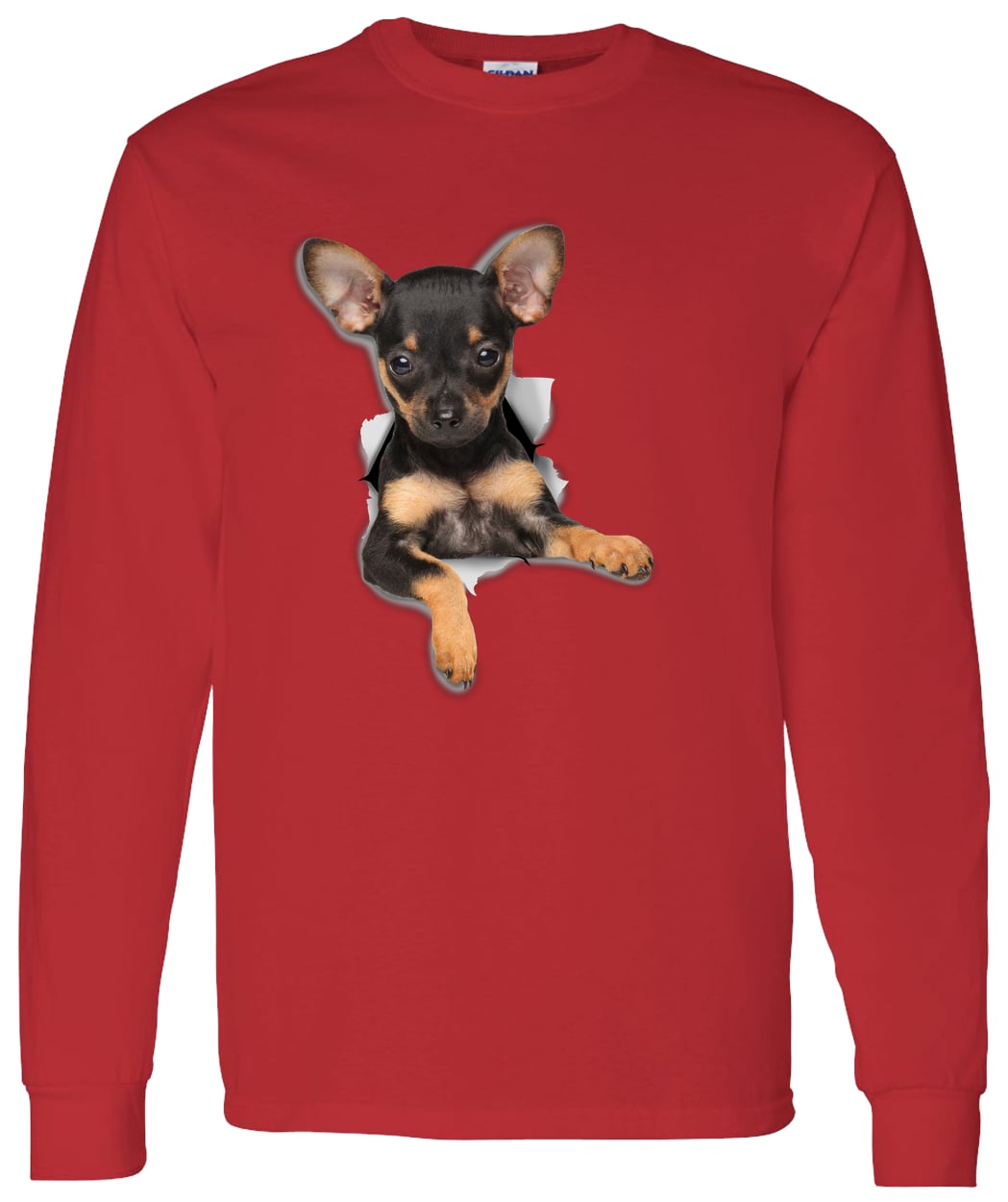 G540 LS T-Shirt 5.3 oz. - Red