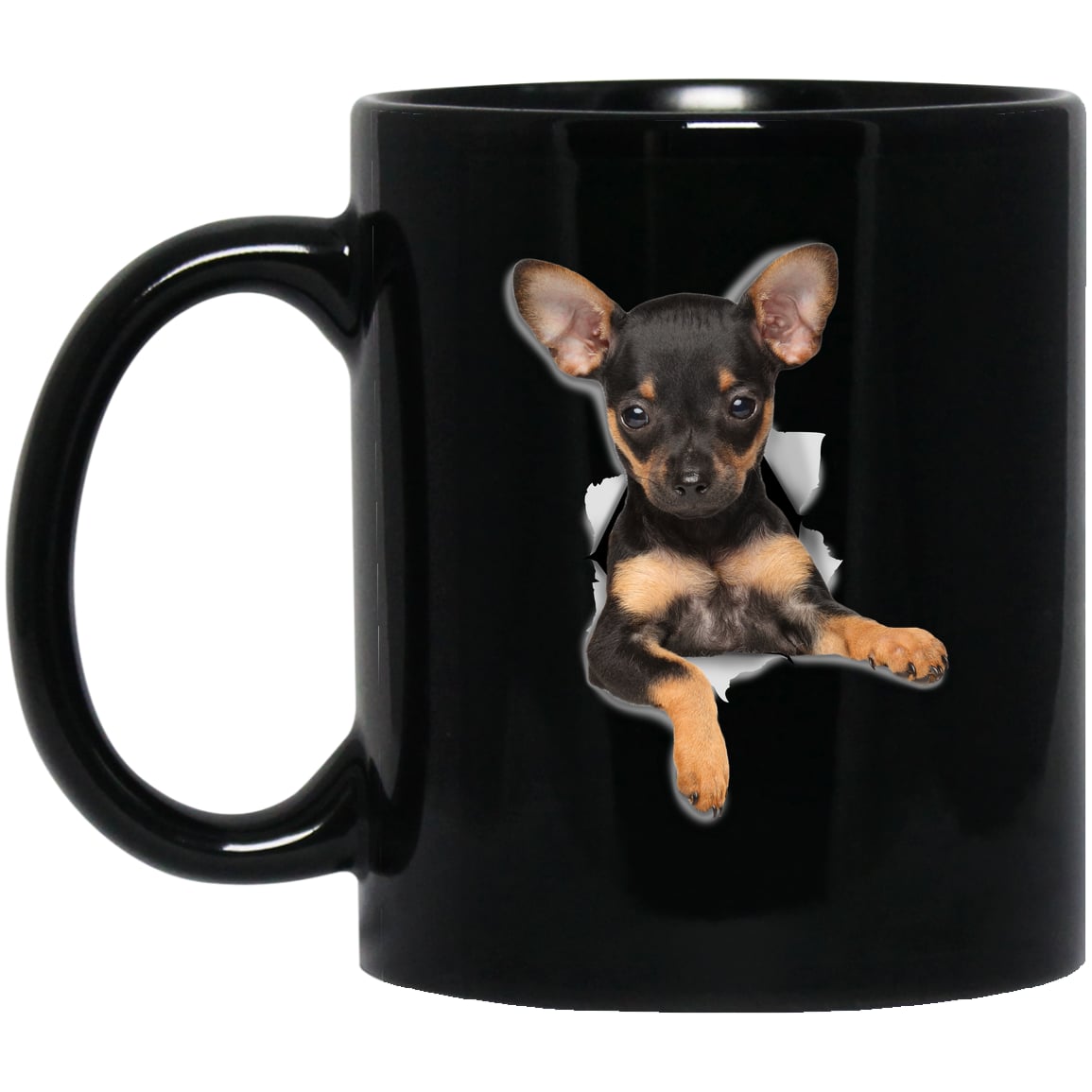 BM11OZ 11oz Black Mug Design Preview