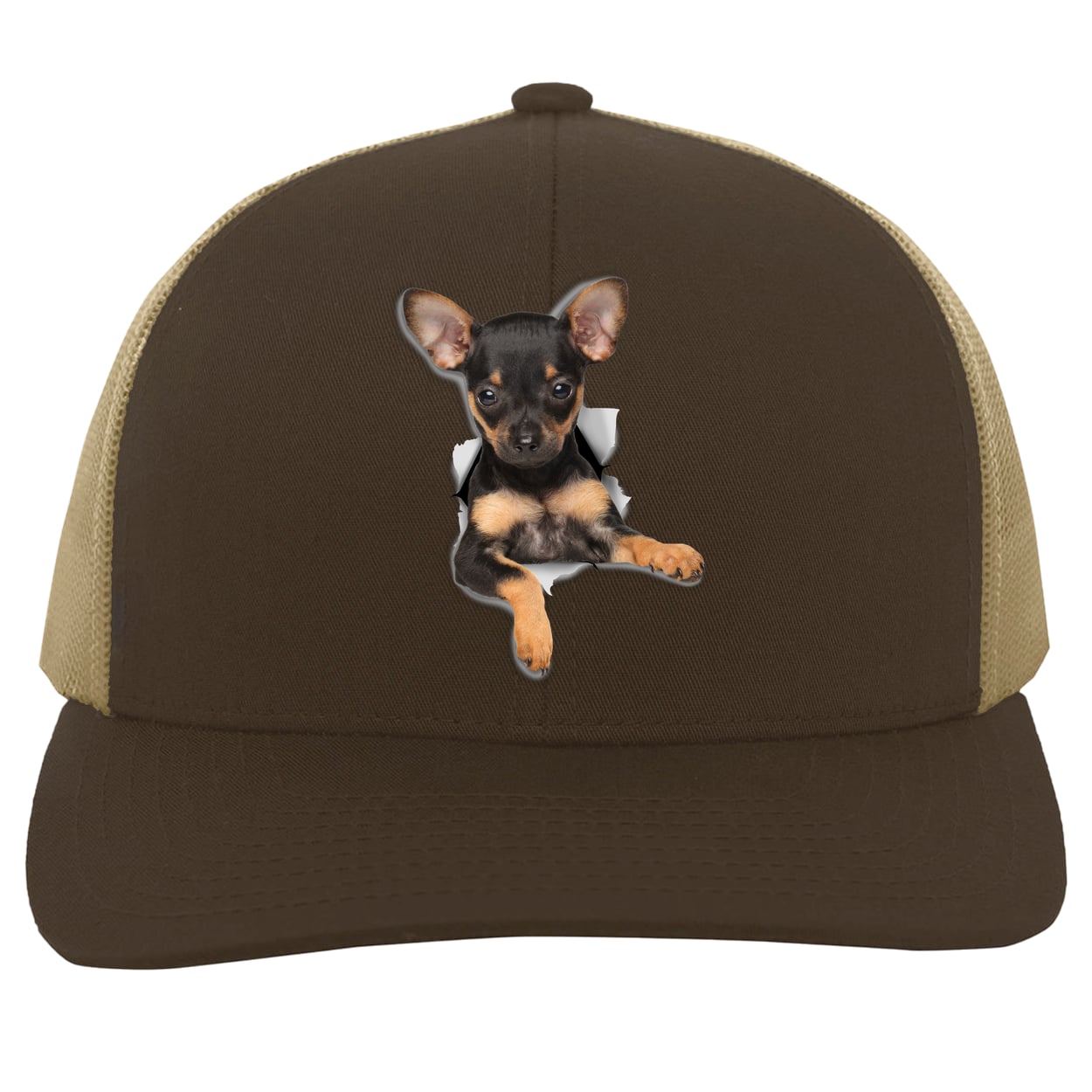 104C Trucker Snap Back - Brown/Khaki