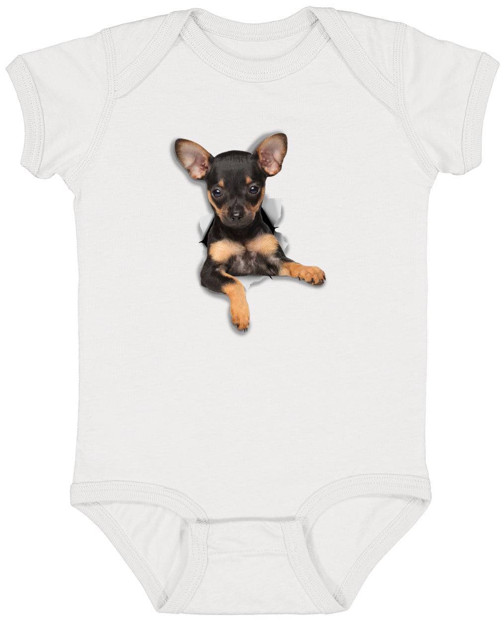 4424 Infant Fine Jersey Bodysuit - White