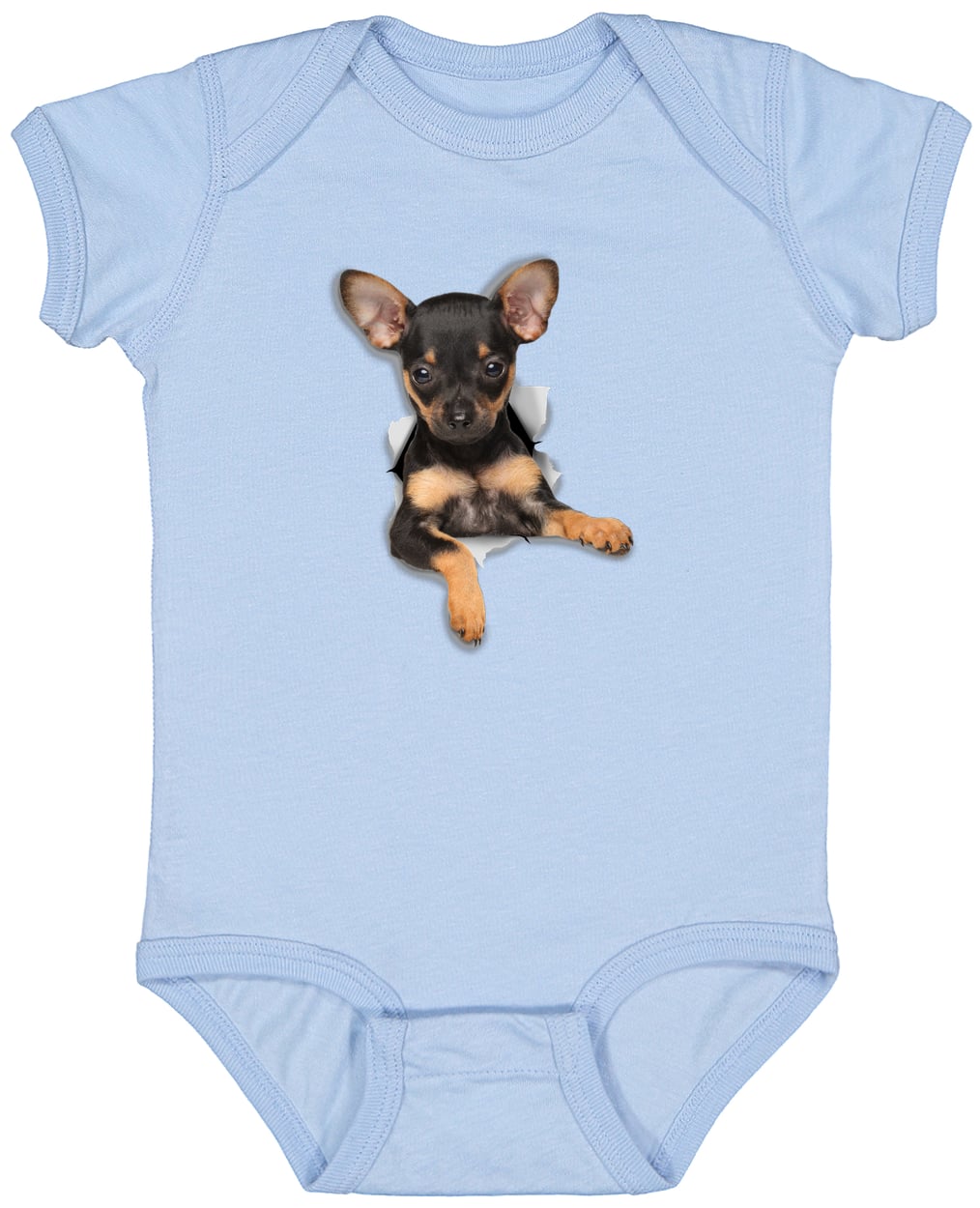 4424 Infant Fine Jersey Bodysuit - Light Blue