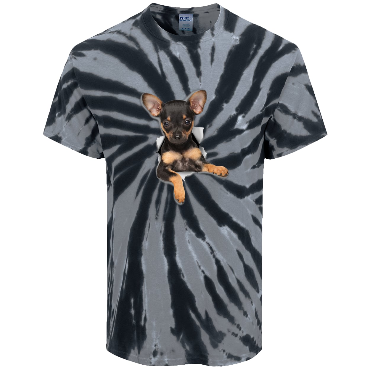 PC147 Port & Company Tie-Dye Tee - Black