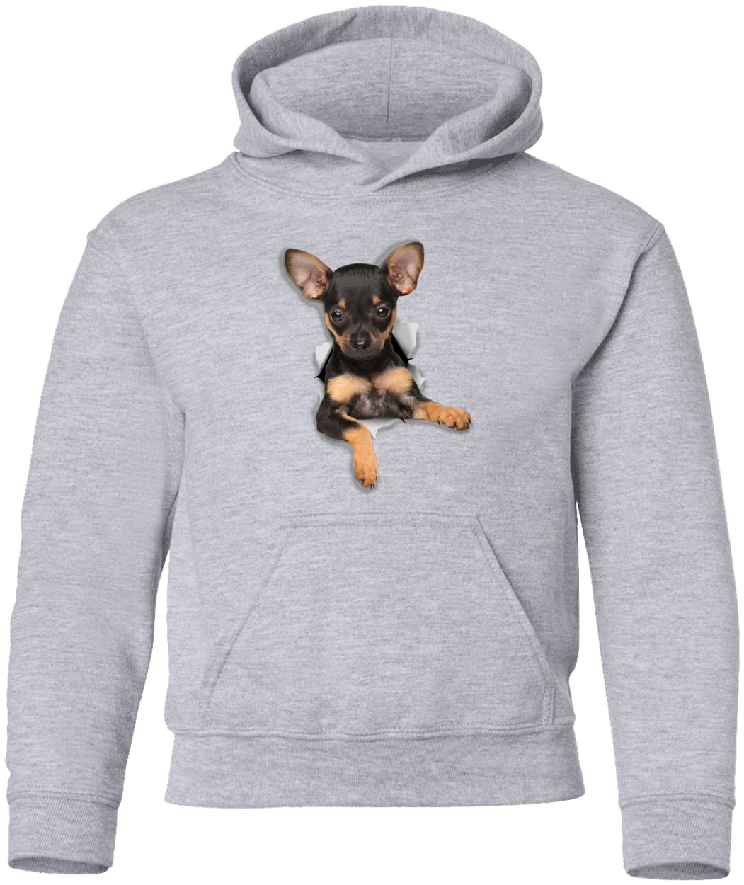 G185B Gildan Youth Pullover Hoodie - Sport Grey