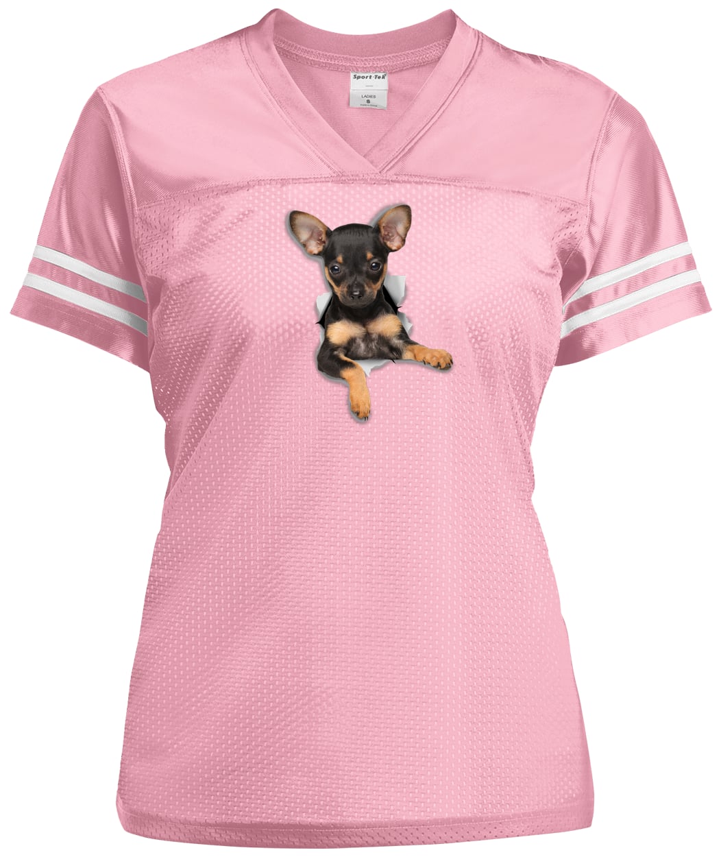 LST307 Sport-Tek Ladies' Replica Jersey - Light Pink/White