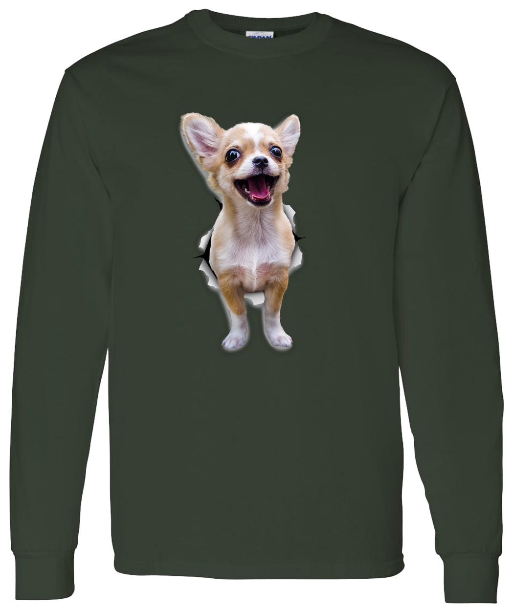G540 LS T-Shirt 5.3 oz. - Forest Green