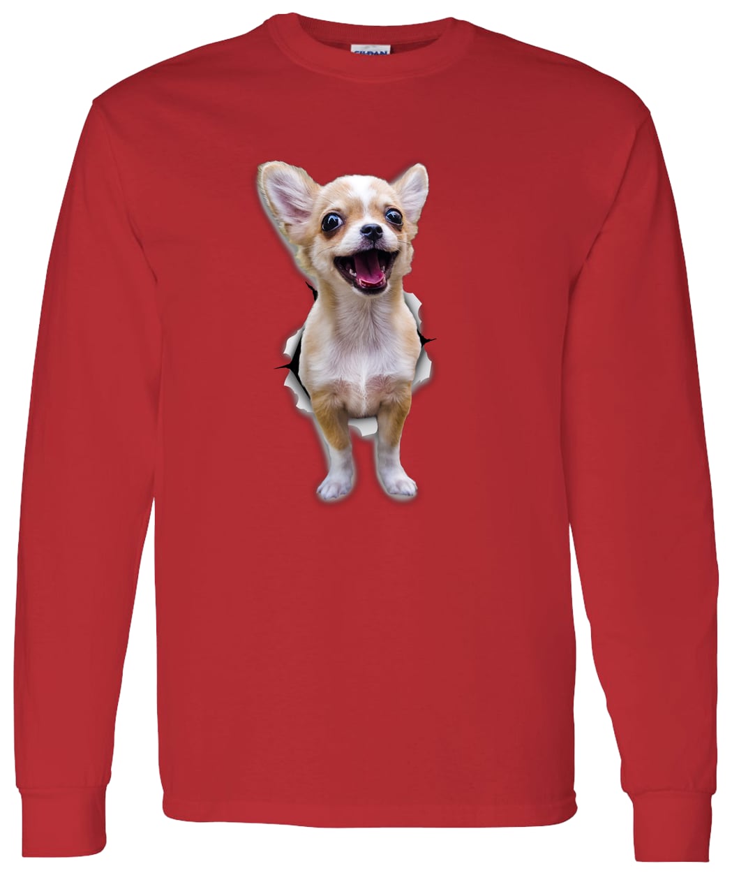 G540 LS T-Shirt 5.3 oz. - Red