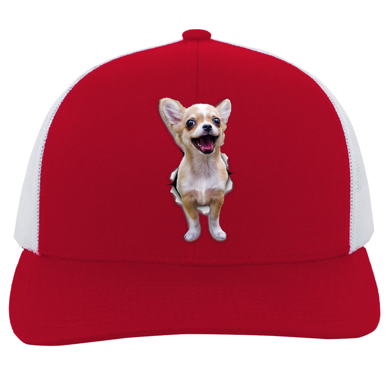 104C Trucker Snap Back - Red/White