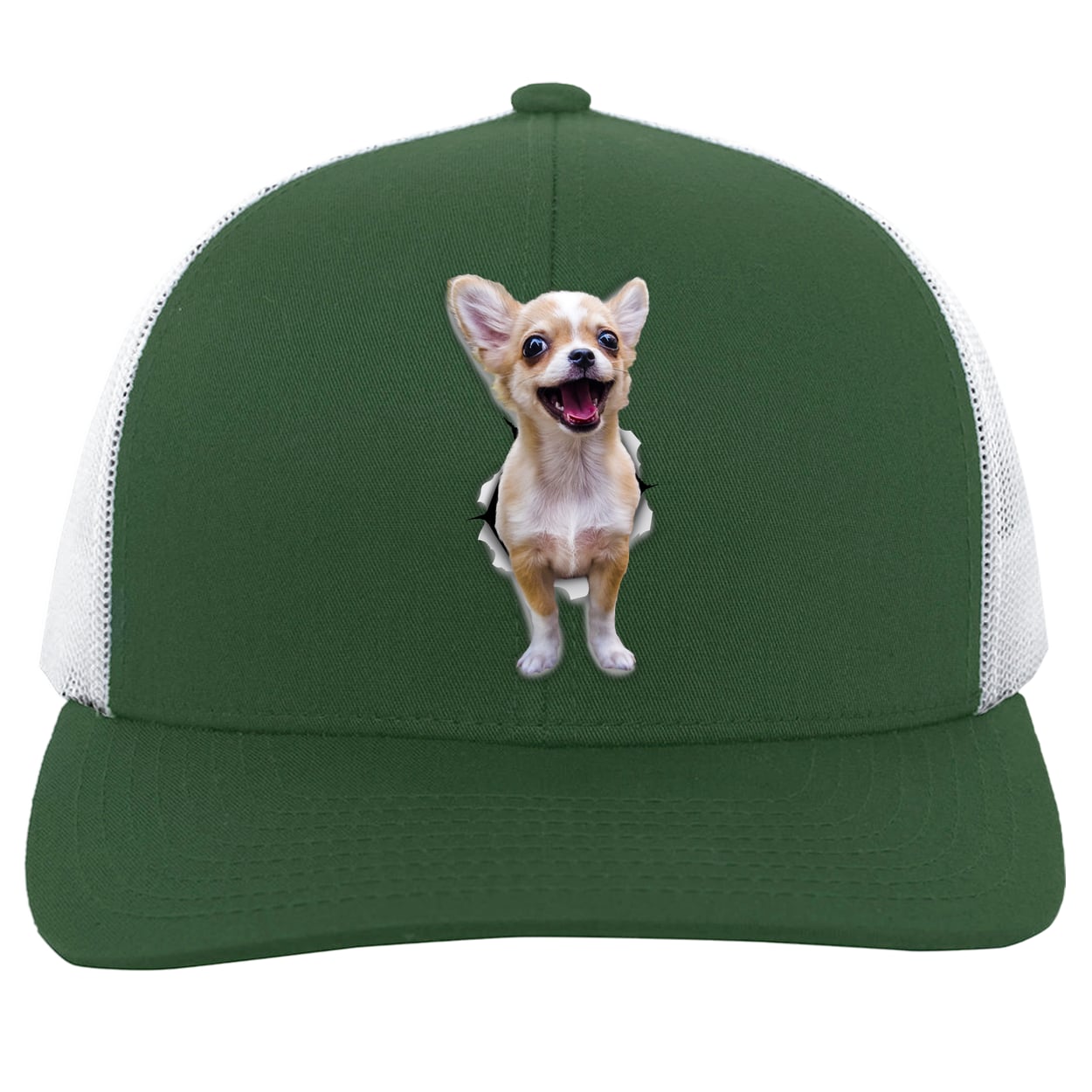 104C Trucker Snap Back - Dark Green/White