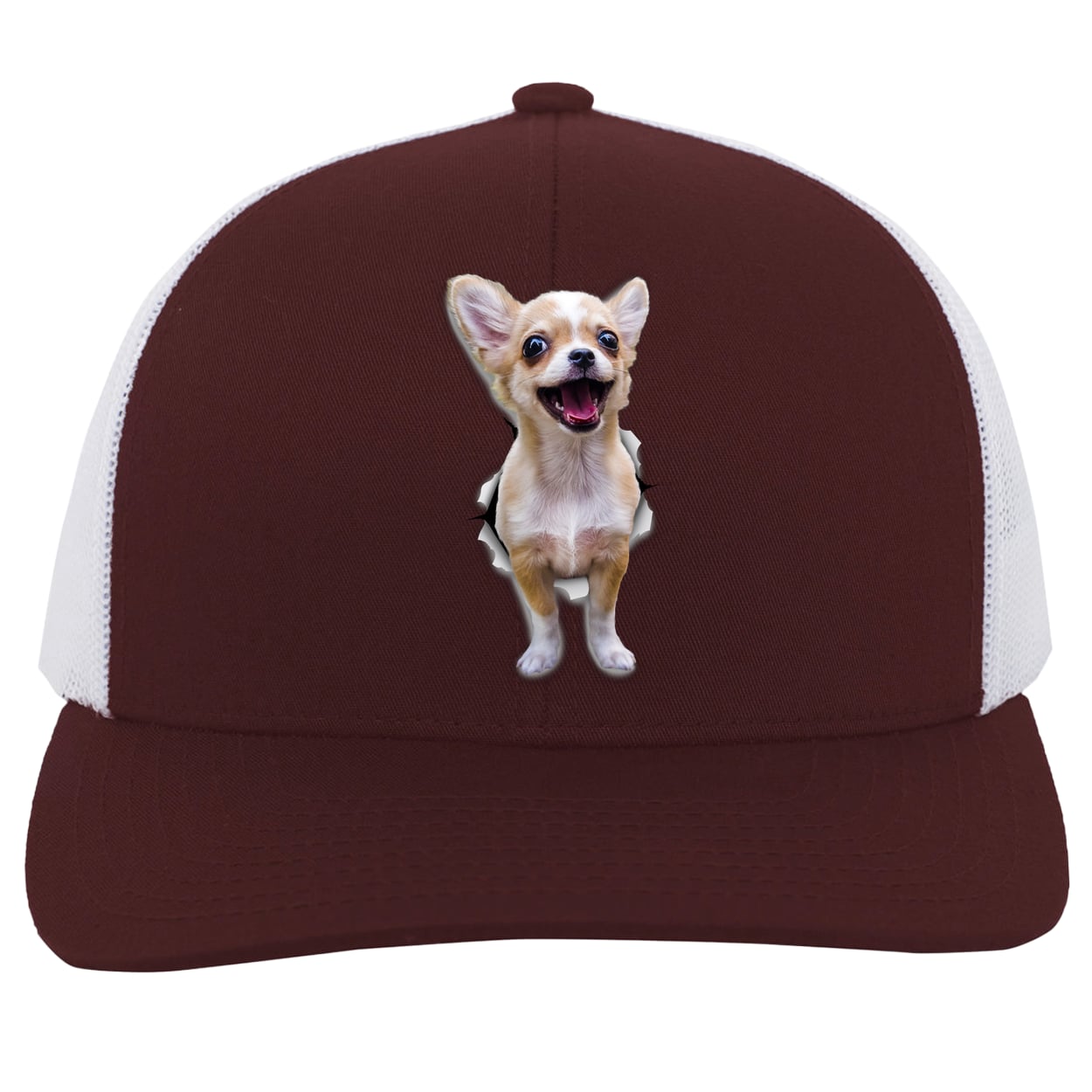 104C Trucker Snap Back - Maroon/White