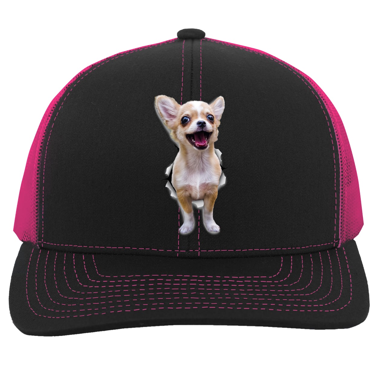 104C Trucker Snap Back - Black/Pink