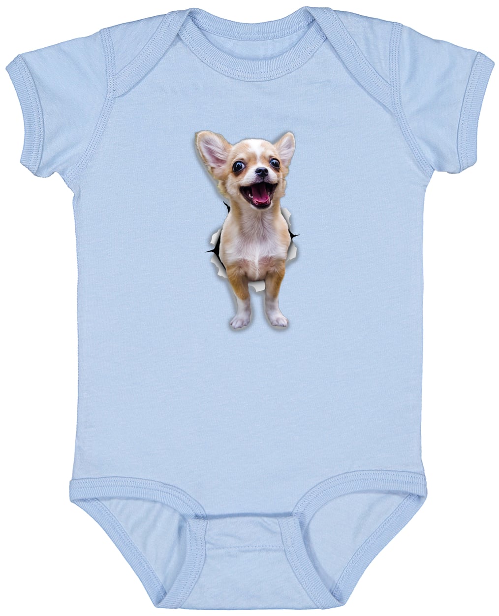 4424 Infant Fine Jersey Bodysuit - Light Blue