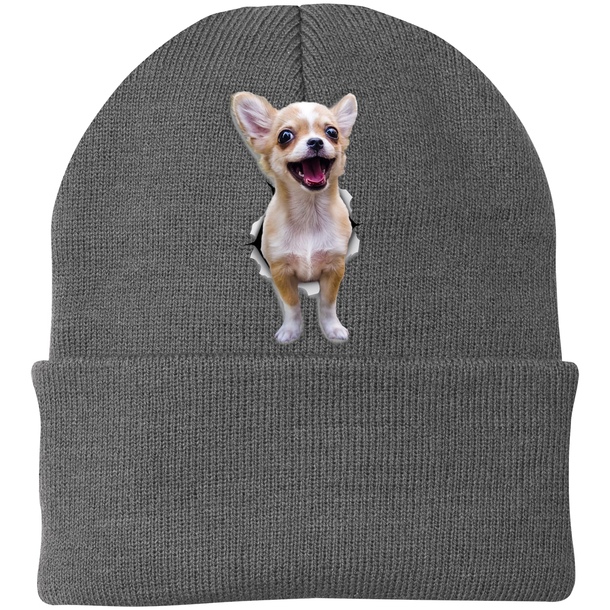 CP90 Port & Company Knit Beanie - Athletic Oxford