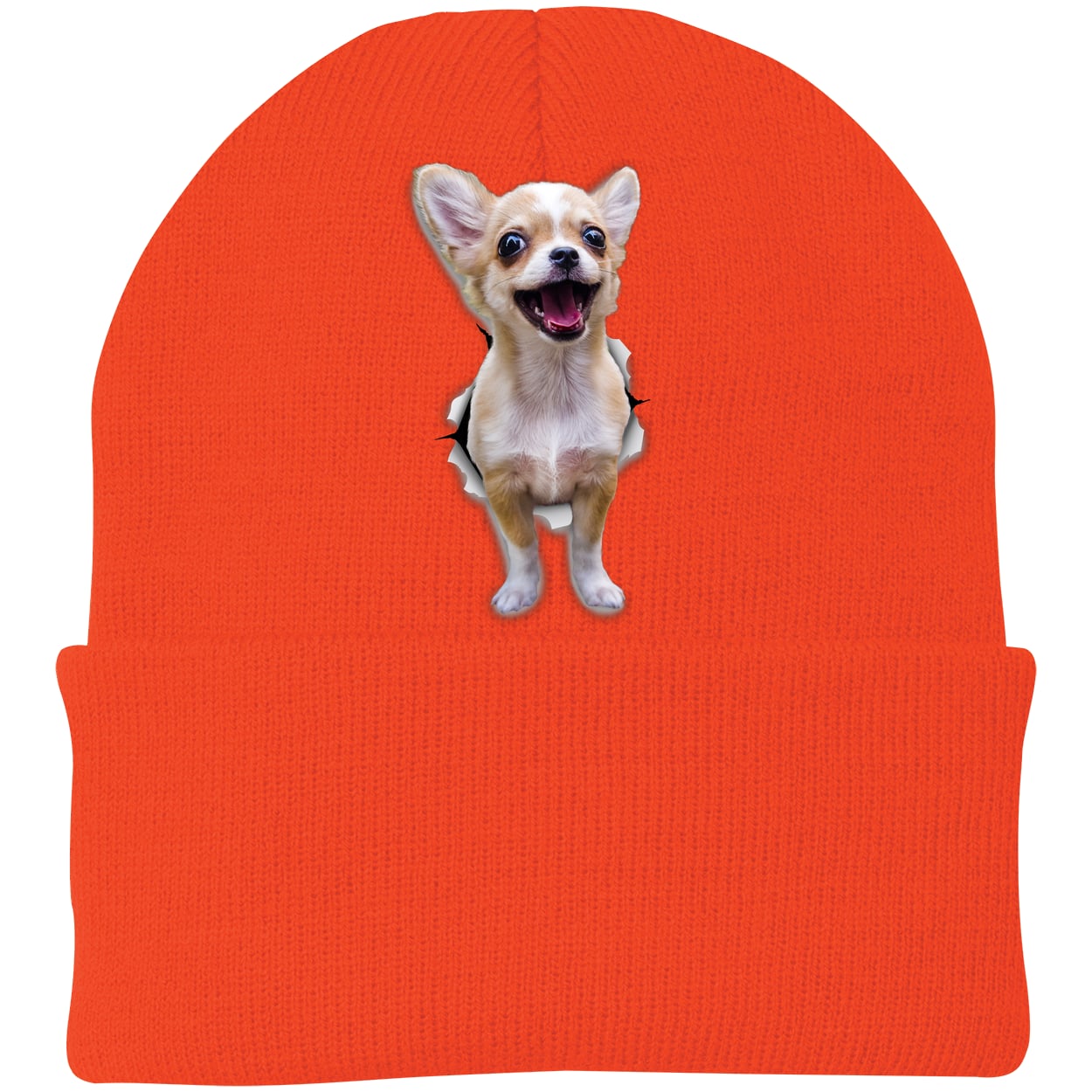 CP90 Port & Company Knit Beanie - Athletic Orange