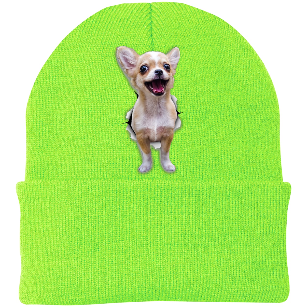 CP90 Port & Company Knit Beanie - Neon Green