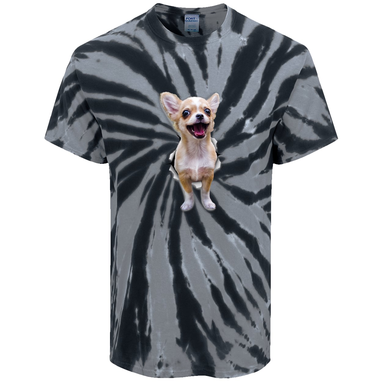 PC147 Port & Company Tie-Dye Tee - Black
