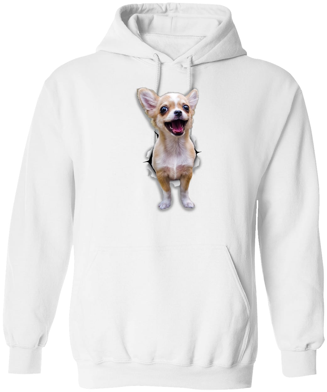 G185 Gildan Pullover Hoodie - White
