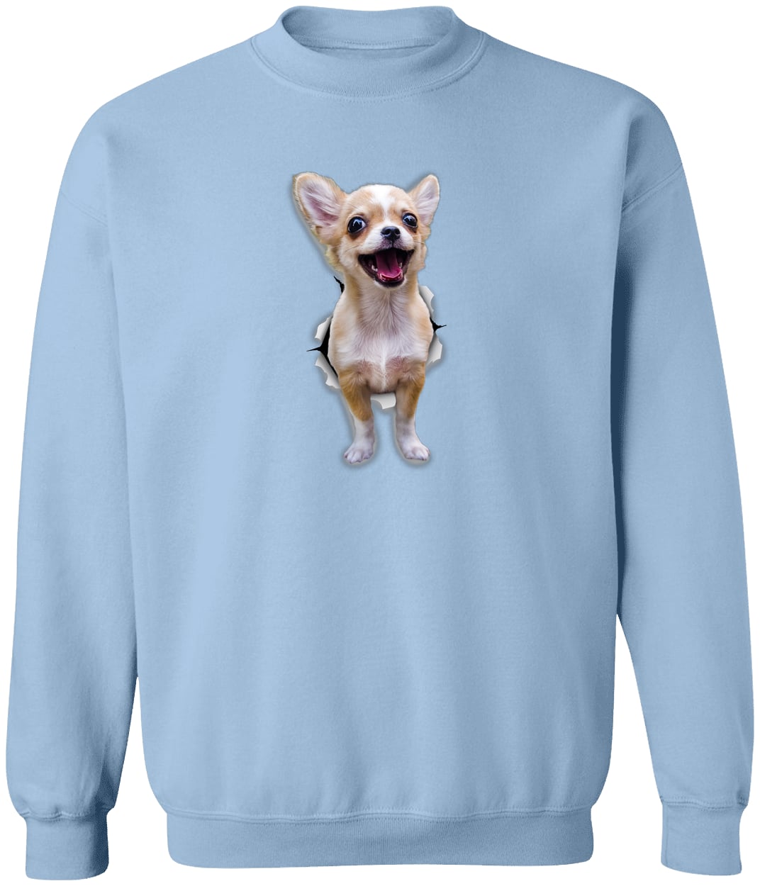 G180 Gildan Crewneck Pullover Sweatshirt - Light Blue