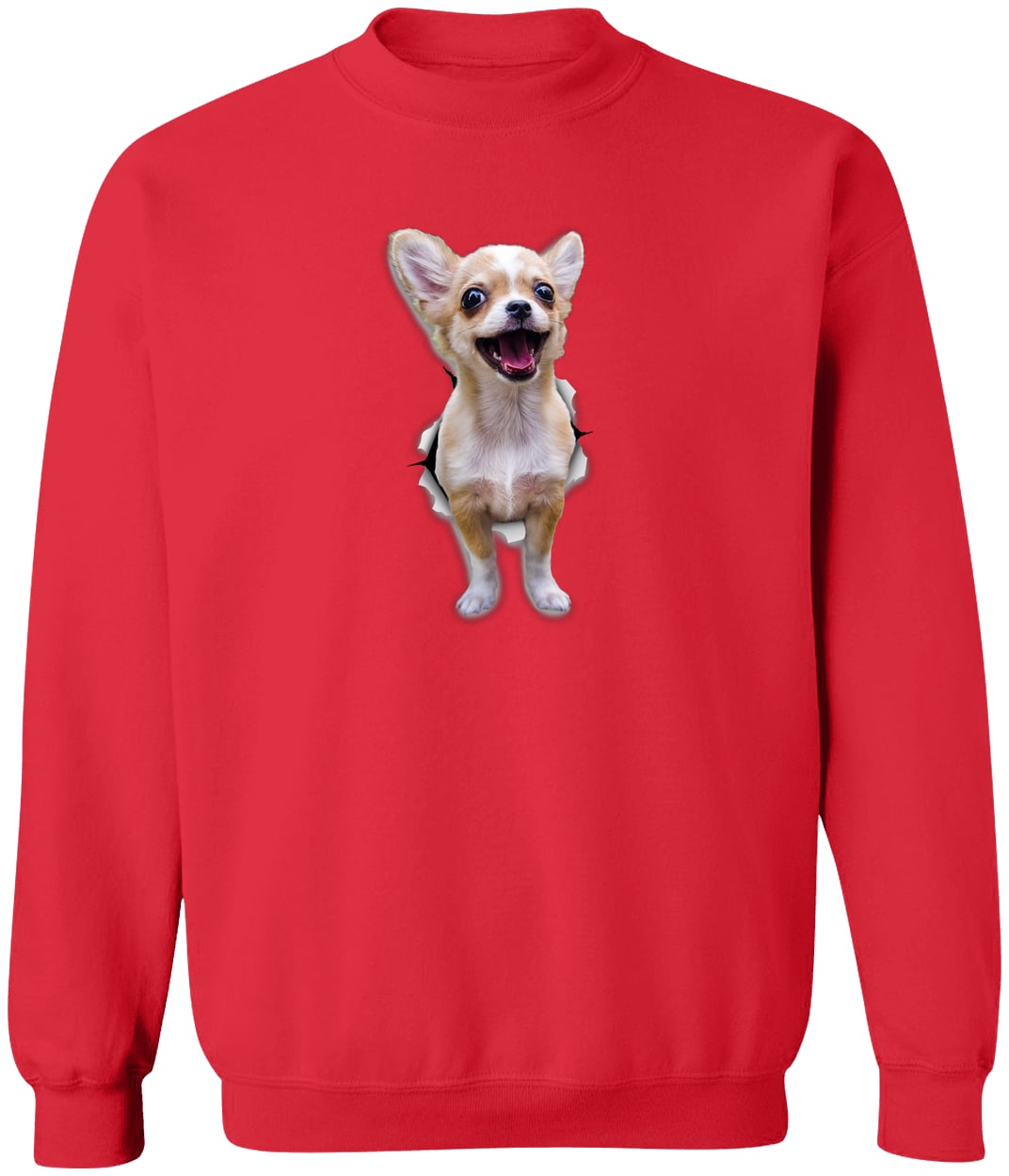 G180 Gildan Crewneck Pullover Sweatshirt - Red