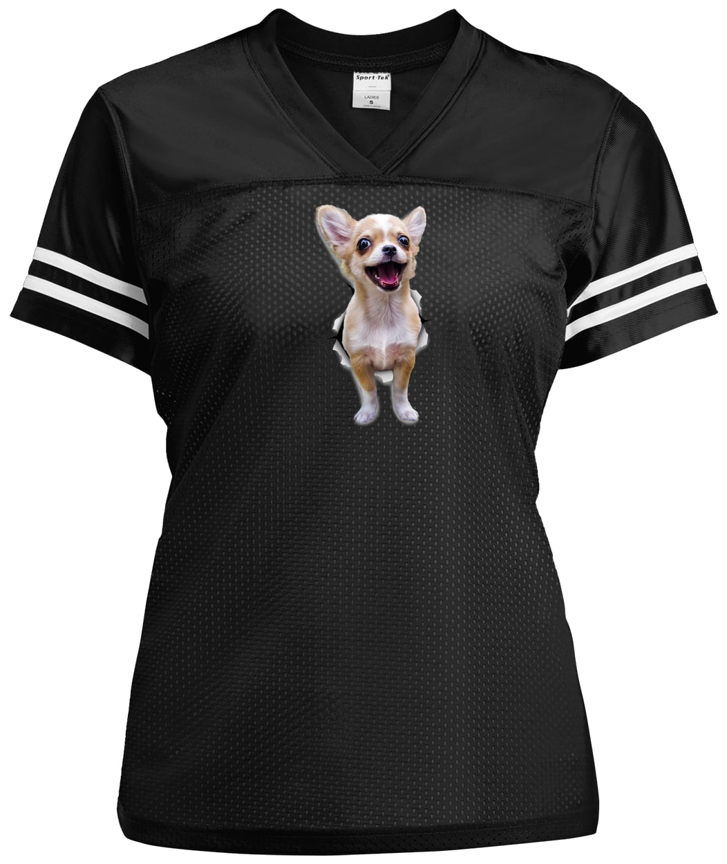 LST307 Sport-Tek Ladies' Replica Jersey - Black/White