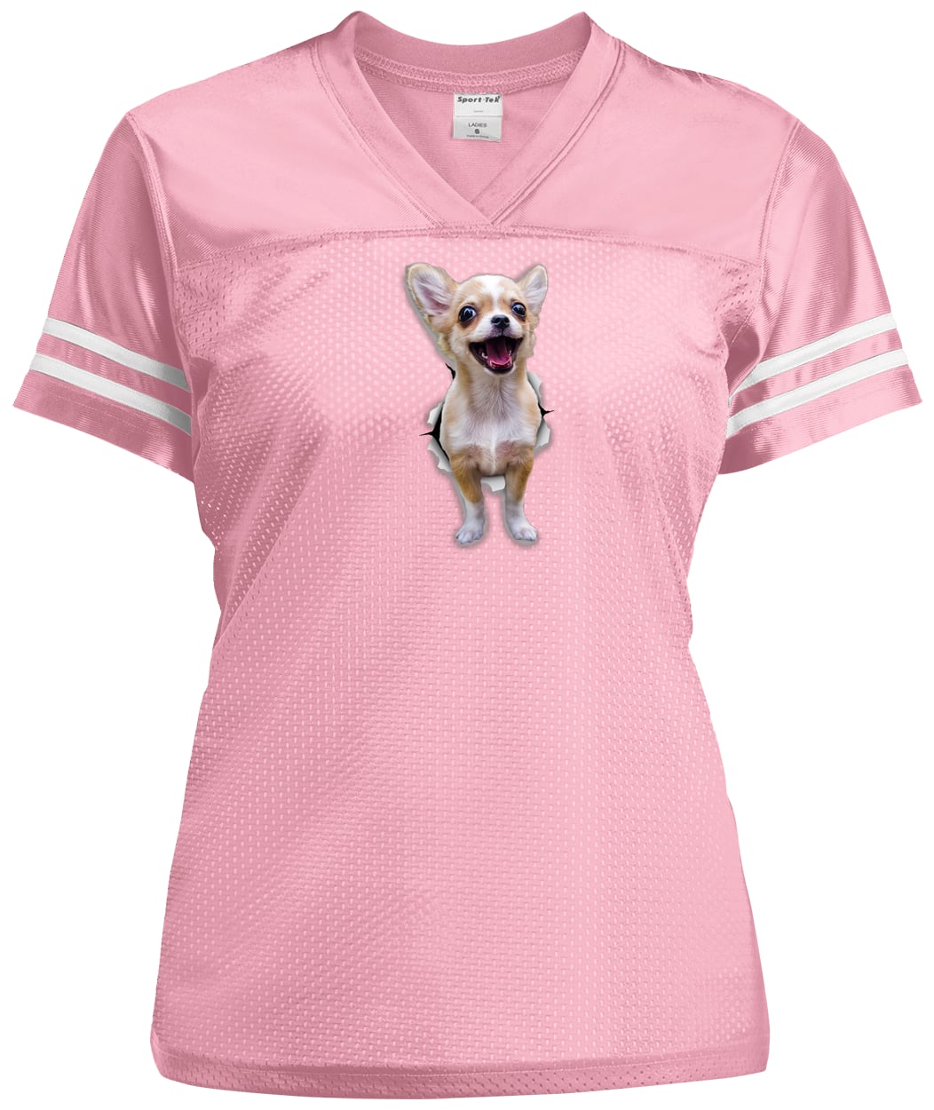 LST307 Sport-Tek Ladies' Replica Jersey - Light Pink/White