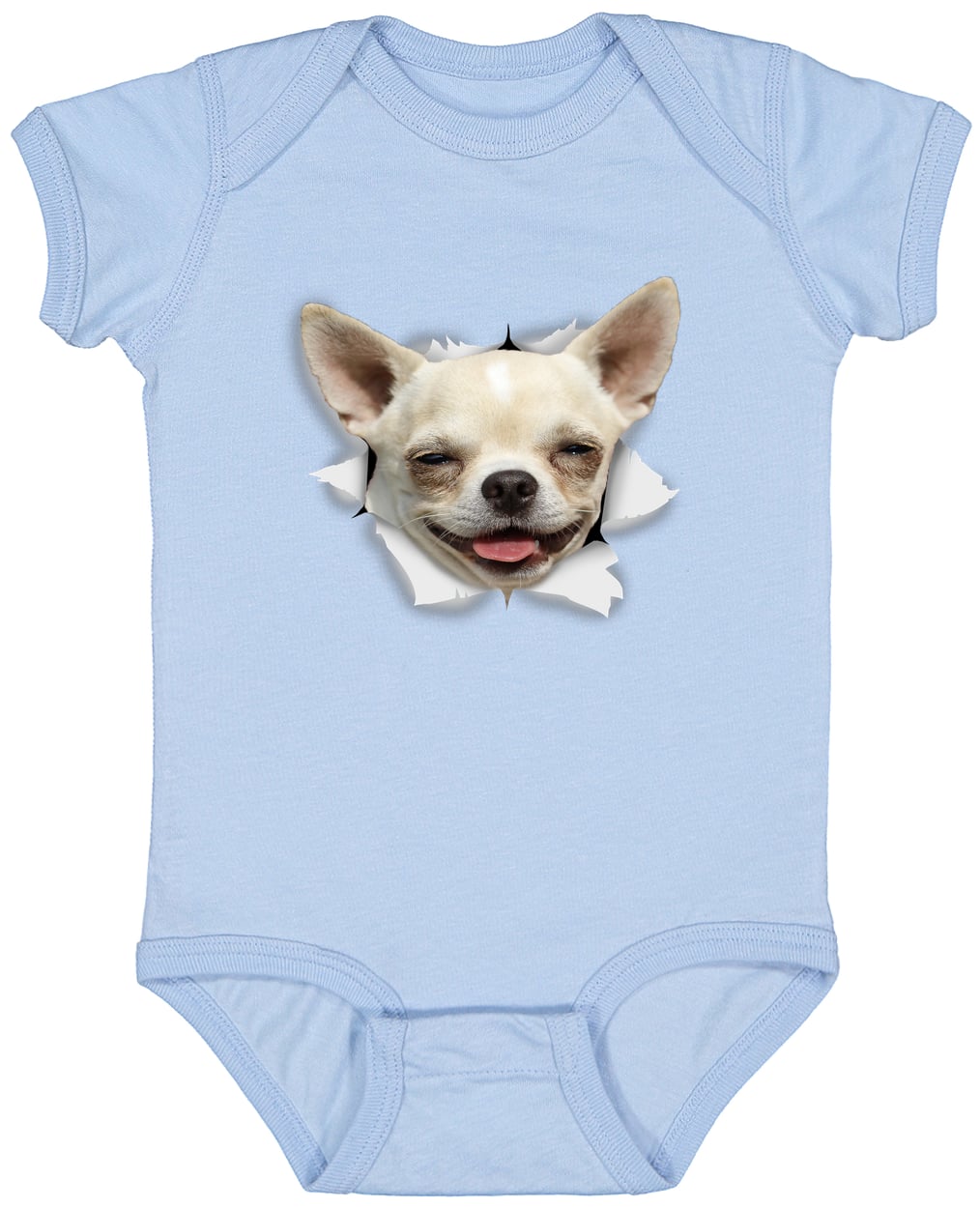 4424 Infant Fine Jersey Bodysuit - Light Blue