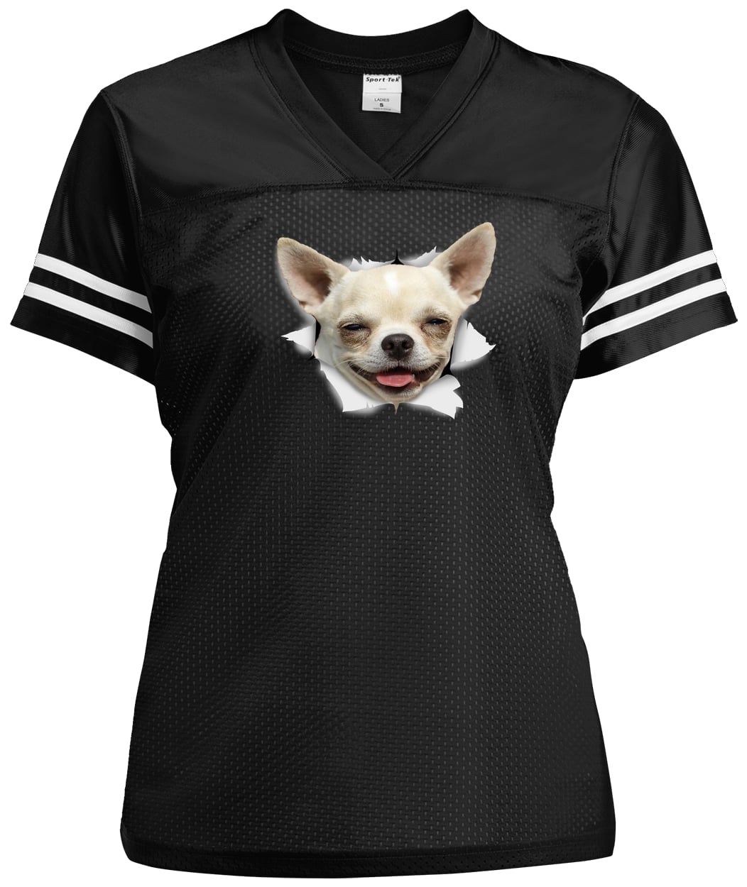 LST307 Sport-Tek Ladies' Replica Jersey - Black/White