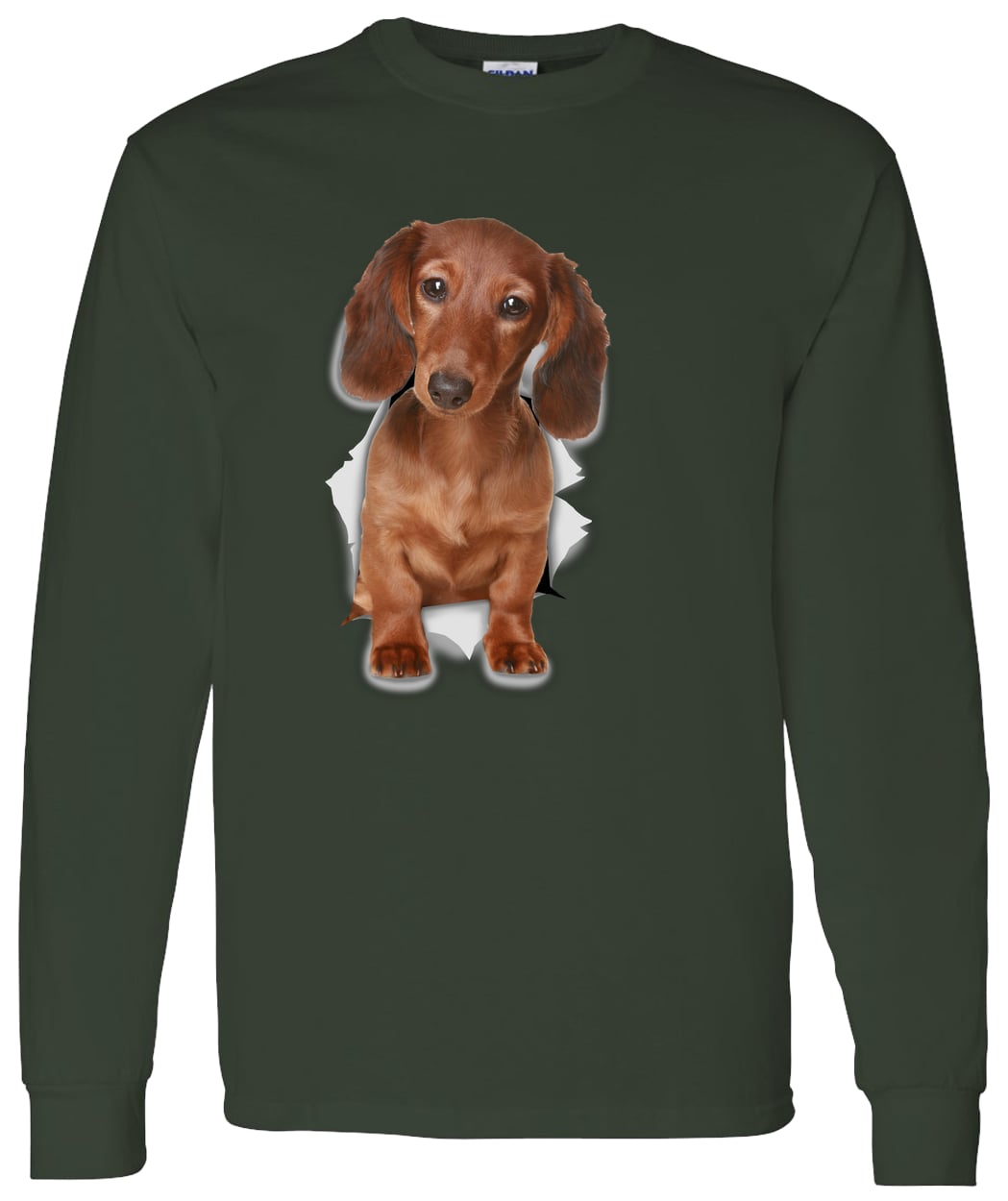 G540 LS T-Shirt 5.3 oz. - Forest Green