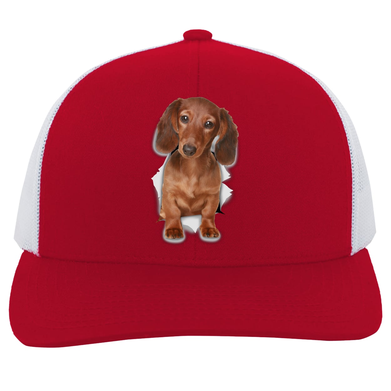 104C Trucker Snap Back - Red/White