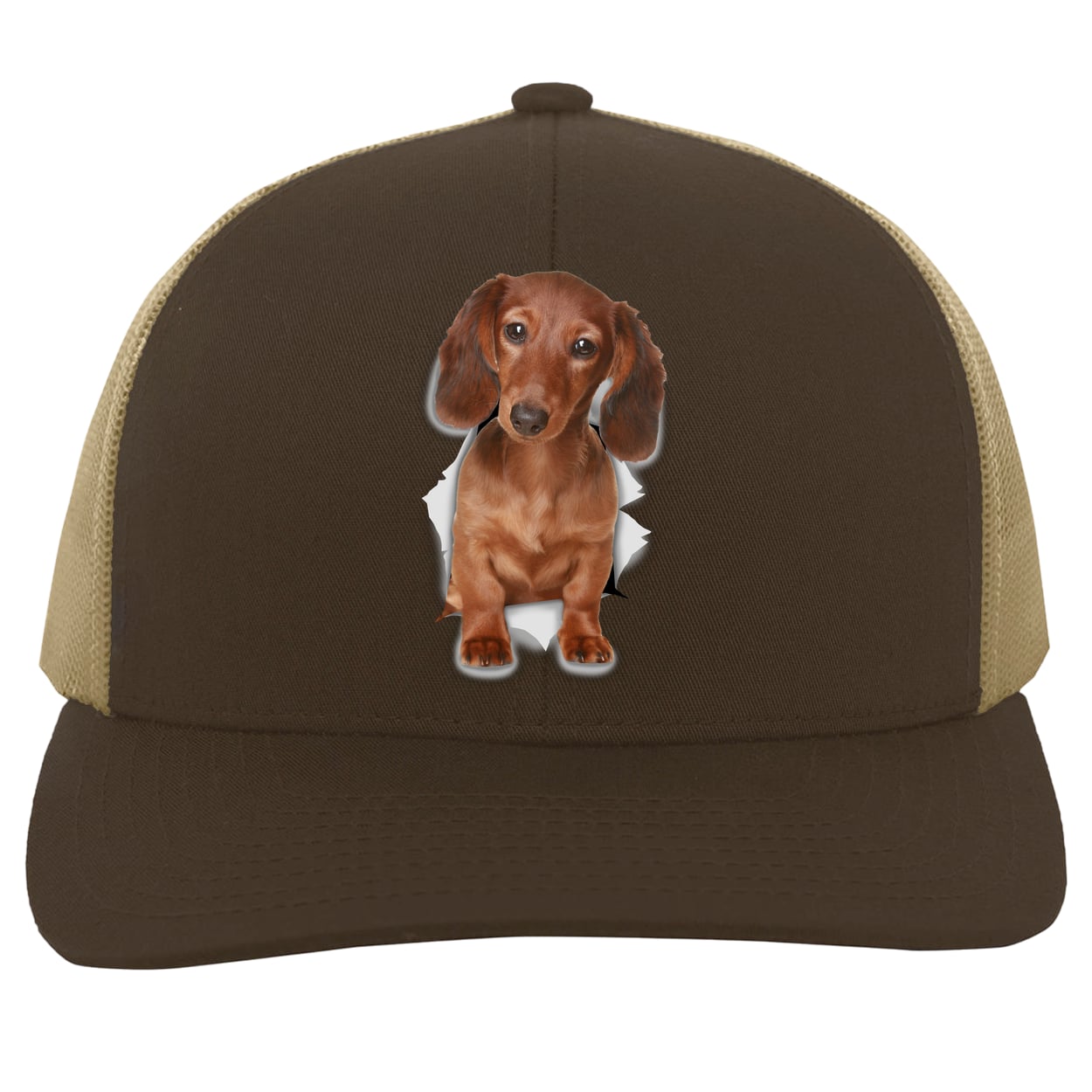 104C Trucker Snap Back - Brown/Khaki
